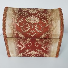 Boite Mercerie Couture Ancienne Carton Tissu Galon .