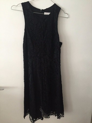 Sandro robe dentelle noire - en,