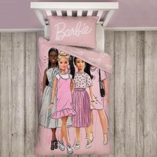 Barbie Set Housse de Couette Simple Filles Chambre Figures Logo 2-in-1 Modèles