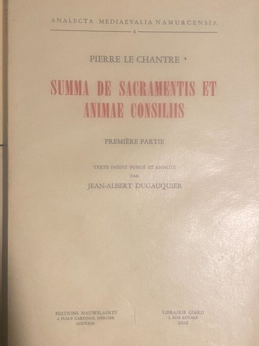 Dugauquier pierre le chantre - le,