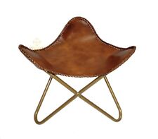 Pouf En Cuir Fait Main –