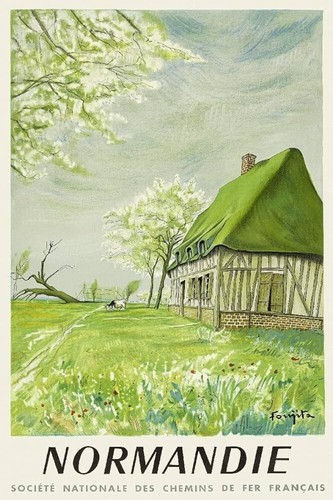 Affiche normandie deauville - affiche,