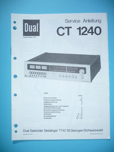 Manuel service pour dual - de, ct
