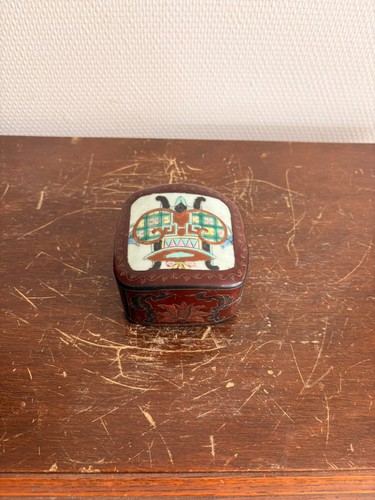 Ancien boîte laque asiatique - ancien,