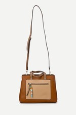 Sac à main femme amovible élégant synthétique grainé porté main ou travers