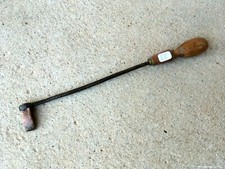 (n°22) OLD TOOL / outil ancien, fer à souder tête en cuivre 