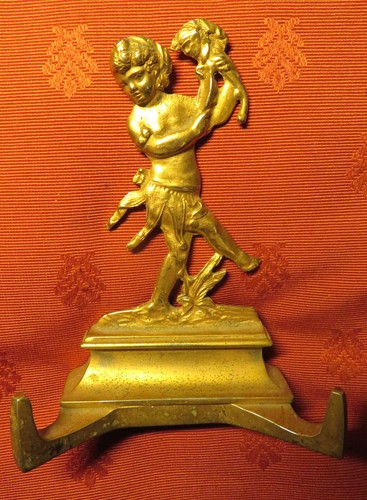 Putto torchere bronze - putto, à