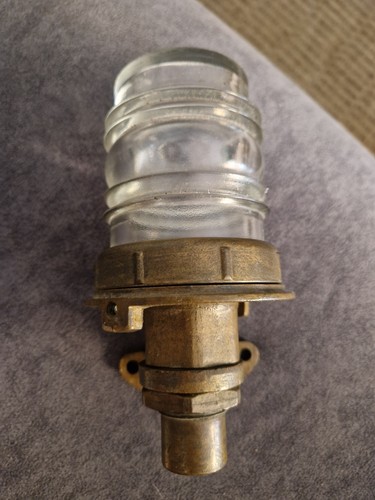 Ancien fanal marine laiton - marine,