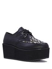 YRU Strange Cult Cvlt Bela Léopard Punk Emo Goth Rockeur Chaussures À Talons