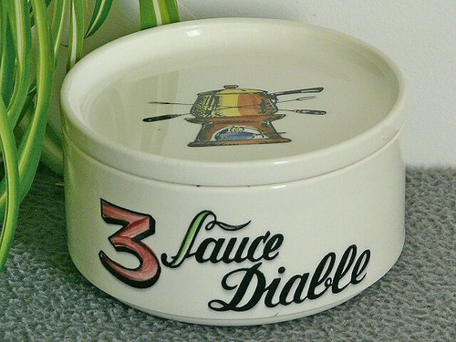 Pot sauce diable service - pot,