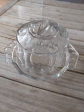 ANCIENNE CLOCHE ET PLAT EN VERRE MADE IN FRANCE DES ANNÉES 1950