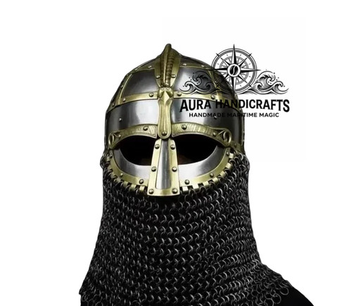 Casque viking acier fait - viking, en