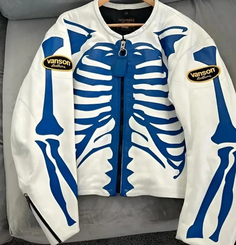 Vanson skeleton leather jacket - vanson,