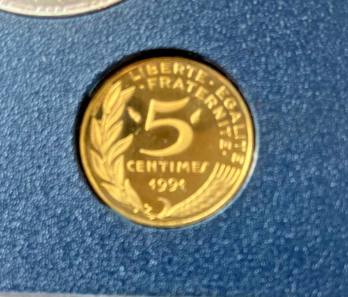 Centimes 1991 fdc - 5,