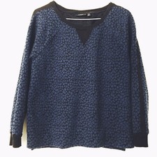 Blue Animal Print  Black