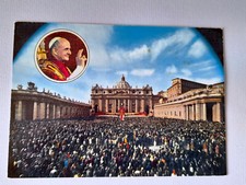 Carte postale - Rome - Place St Pierre - Bénédiction du Pape Paul VI - 1974