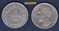Belgique 5 Francs 1833 TB II