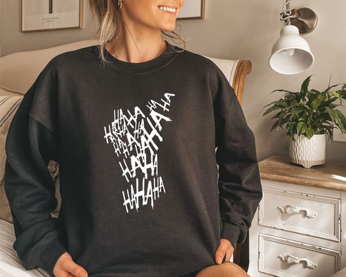Hahahaha sweatshirt joker - sweatshirt,,
