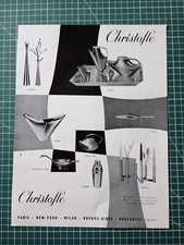 YR074 BELLE PUB ANCIENNE circa 1950 orfèvrerie Christofle dos Ribet Desjardins