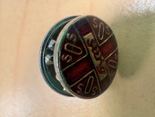 Vintage Epinglette Émaillée Pin’s Button  SOS Sang Insigne