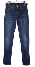 Levi's 511 Hommes Jeans W32/L36 Décoloré Effet Moustaches Zip Fly Stretch Bleu