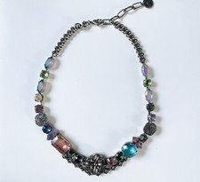 Collier REMINISCENCE cristaux et cabochons