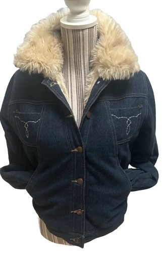Blouson jean fourre style - jean,