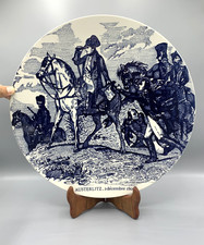 Grande assiette décorative Austerlitz 1805 – Napoléon à cheval – militaria