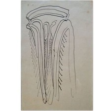 TAL COAT Pierre (1905-1985) "Abstraction (2)" Encre/Pap-Signée+Monogr., encadrée