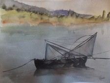 Aquarelle originale signée en