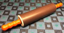 Ancien Ustensile De Cuisine Vintage Rouleau Pâtisserie Orange Vintage Plastique