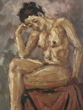 Très Belle Peinture Femme Nue