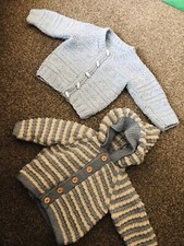Cardigan pull tricoté bébé garçon généreux 3-6 mois 
