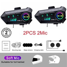 2 Intercoms Casque Moto
