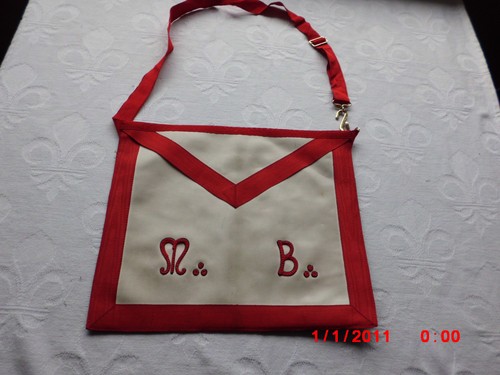 Tablier franc macon m b - tablier,