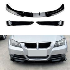 Pour BMW Série 3 E90 E91 Spoiler Lame Rajout De Pare-Choc Avant Noir 2005-2008