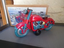 jouet ancien moto à clé fonctionne parfaitement