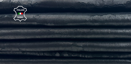 Cuir agneau épais noir jet - cuir,
