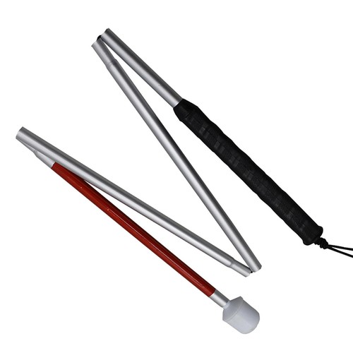 Canne aveugle pliante portable - aveugle,
