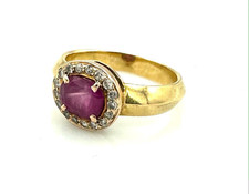 MAGNIFIQUE BAGUE OR 18 CARATS - Rubis et diamants 0,32 carat - 3,81 g