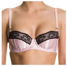 Stella McCartney soutien gorge corbeille 80 B rose noir NEUF Penny buzzing
