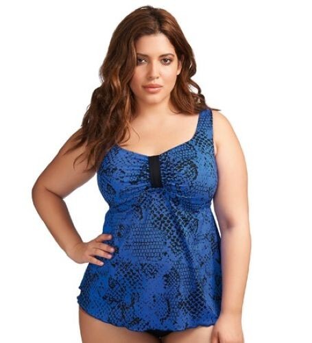 Tankini bleu noir swanee - tankini,