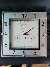 Rare Horloge Carré Murale Primetime  Vintage 70s 80s Mouvement Electrique A Pile