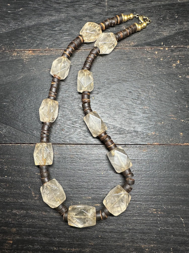 Collier vintage cristal de - vintage,