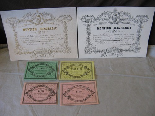 Ancien diplômes scolaires