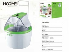 Machine À Glace Réfrigérante Sorbetière 9,5W Hoomei HM-6512