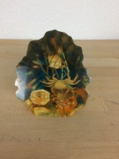 Presse papier vintage Kitsch résine poisson coquillage algues crabe mer inclusio