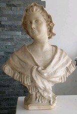 Ancien Buste Pied Douche Signé