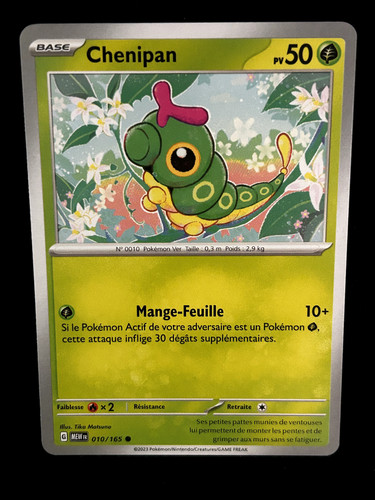 Carte pokemon chenipan - carte,