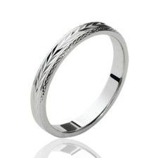 Alliance mariage gravée - , épis